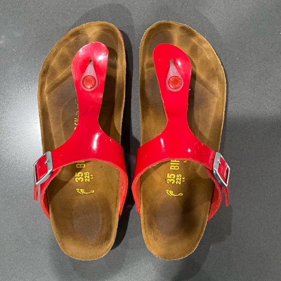 Gizeh Red Birkenstock Sandel - Picture 1 of 2